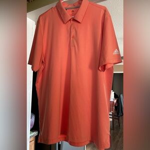 Adidas Men's Orange Polo Shirt XL